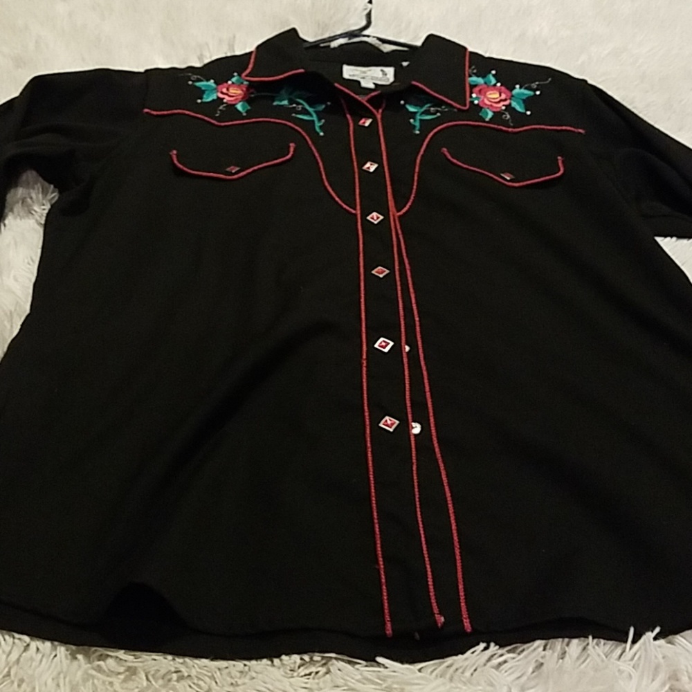 Rockabilly/Western "Rock n Roll Rebel" Snap Shirt